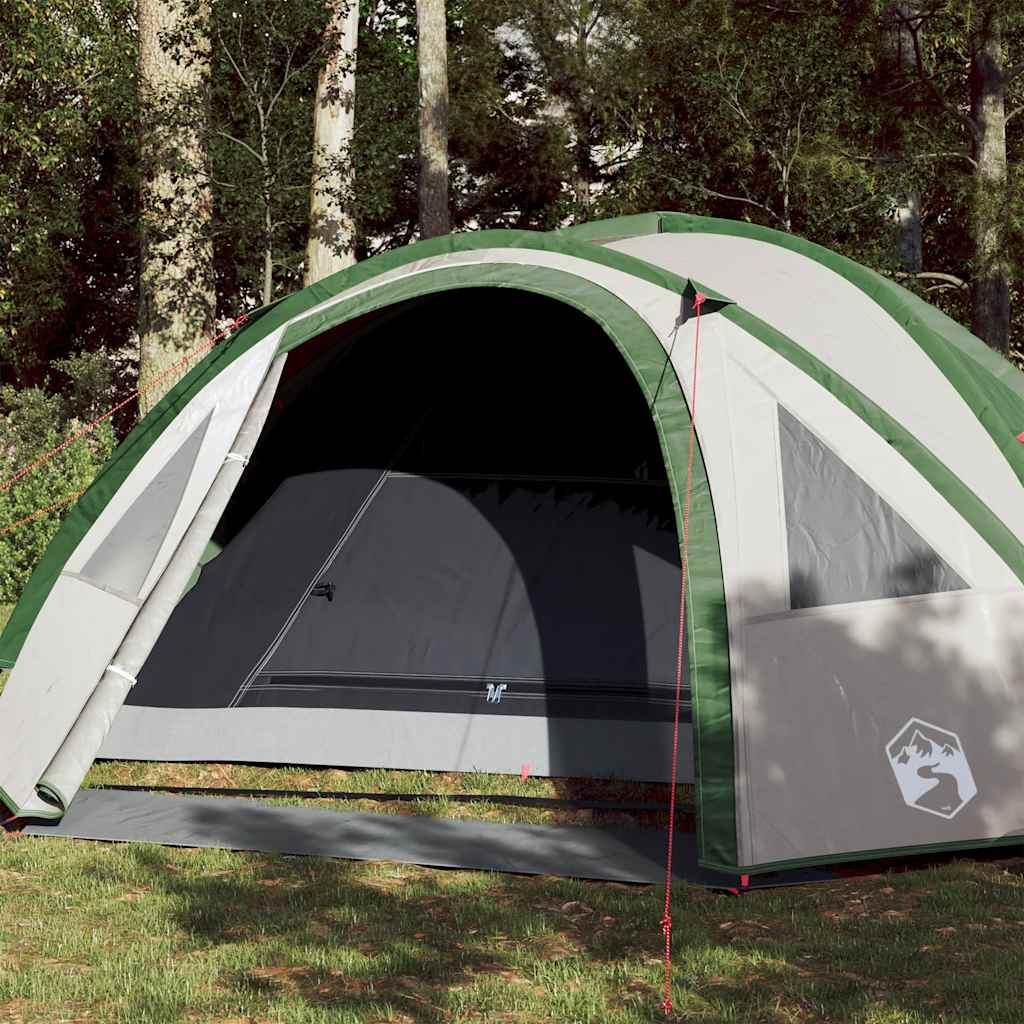 vidaXL Kuppel-Campingzelt 4 Personen Grün Wasserdicht