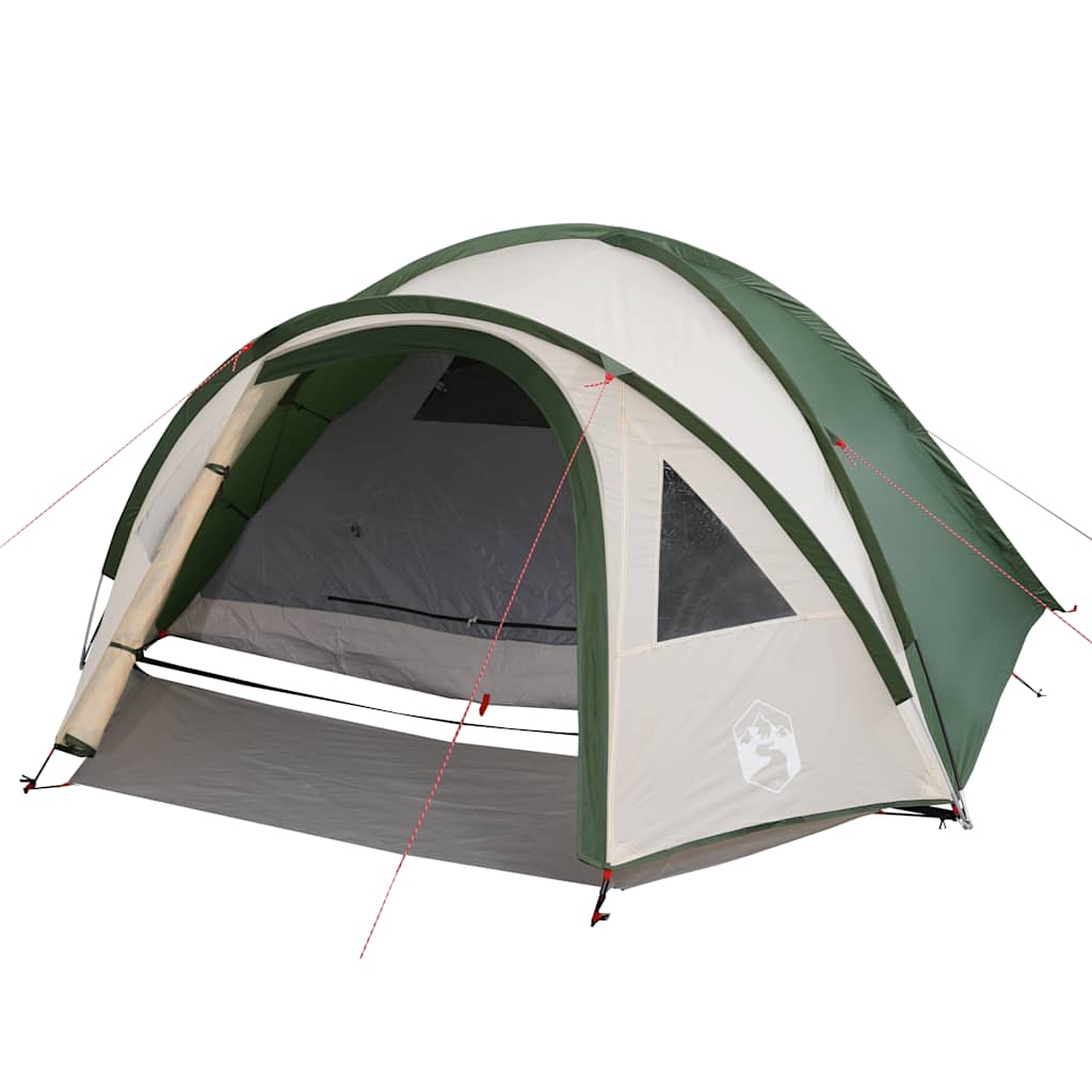 vidaXL Kuppel-Campingzelt 4 Personen Grün Wasserdicht - Image 4