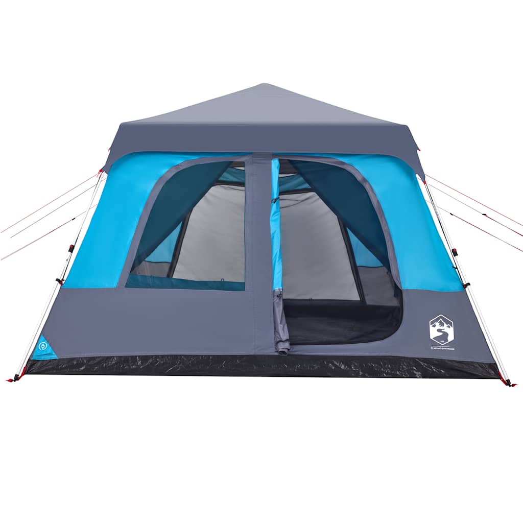 vidaXL Kuppel-Familienzelt 10 Personen Blau Quick Release - Image 6