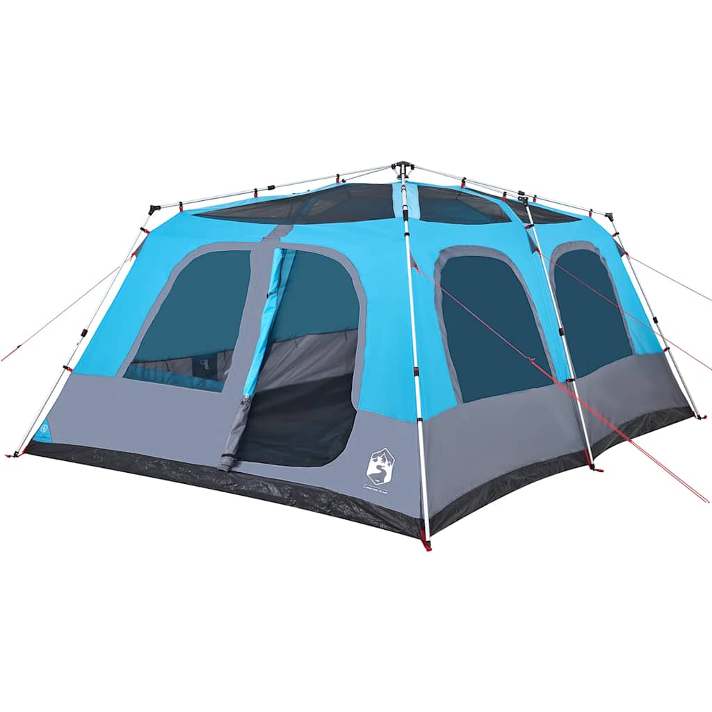 vidaXL Kuppel-Familienzelt 10 Personen Blau Quick Release - Image 4