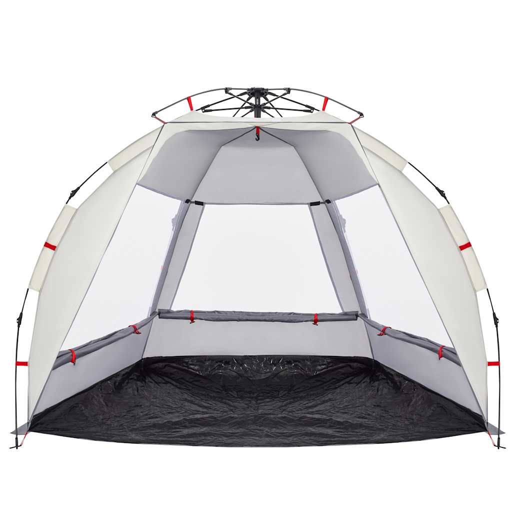 vidaXL Strandzelt 2 Personen Grau Quick Release Wasserdicht - Image 5