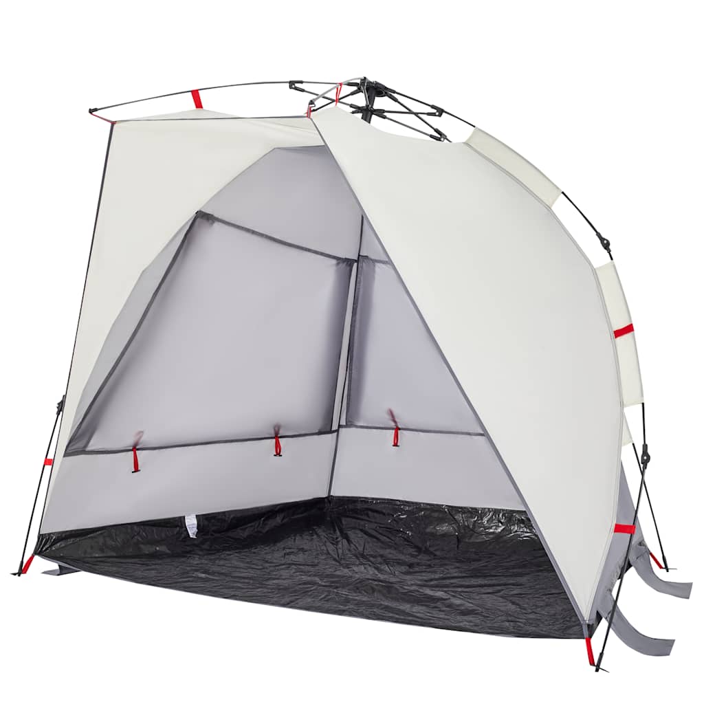 vidaXL Strandzelt 2 Personen Grau Quick Release Wasserdicht - Image 6