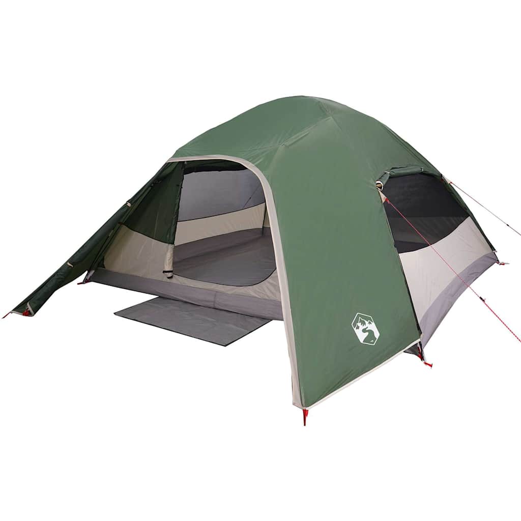 vidaXL Kuppel-Campingzelt 4 Personen Grün Wasserdicht - Image 3