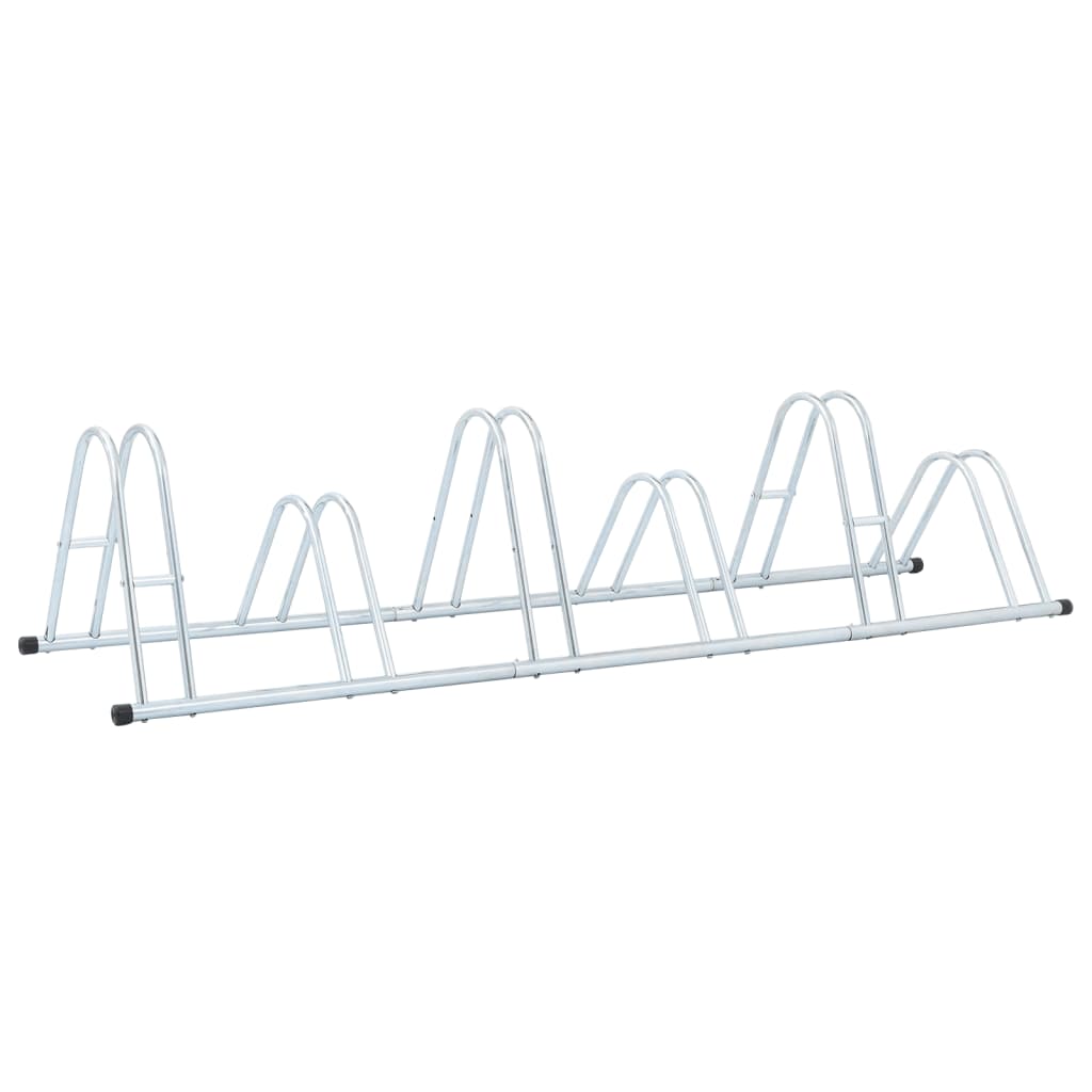 vidaXL Fahrradständer für 6 Fahrräder Freistehend Verzinkter Stahl - Image 5