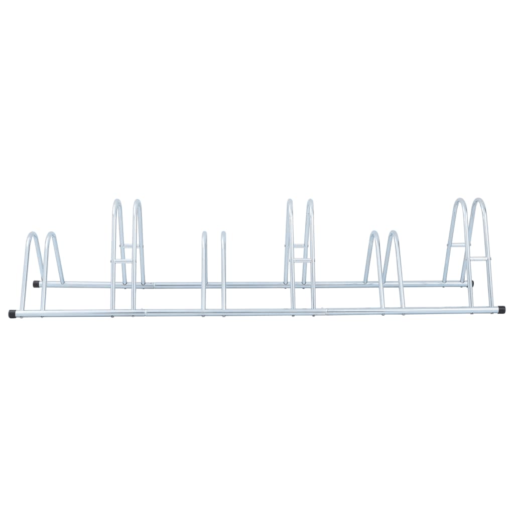 vidaXL Fahrradständer für 6 Fahrräder Freistehend Verzinkter Stahl - Image 3