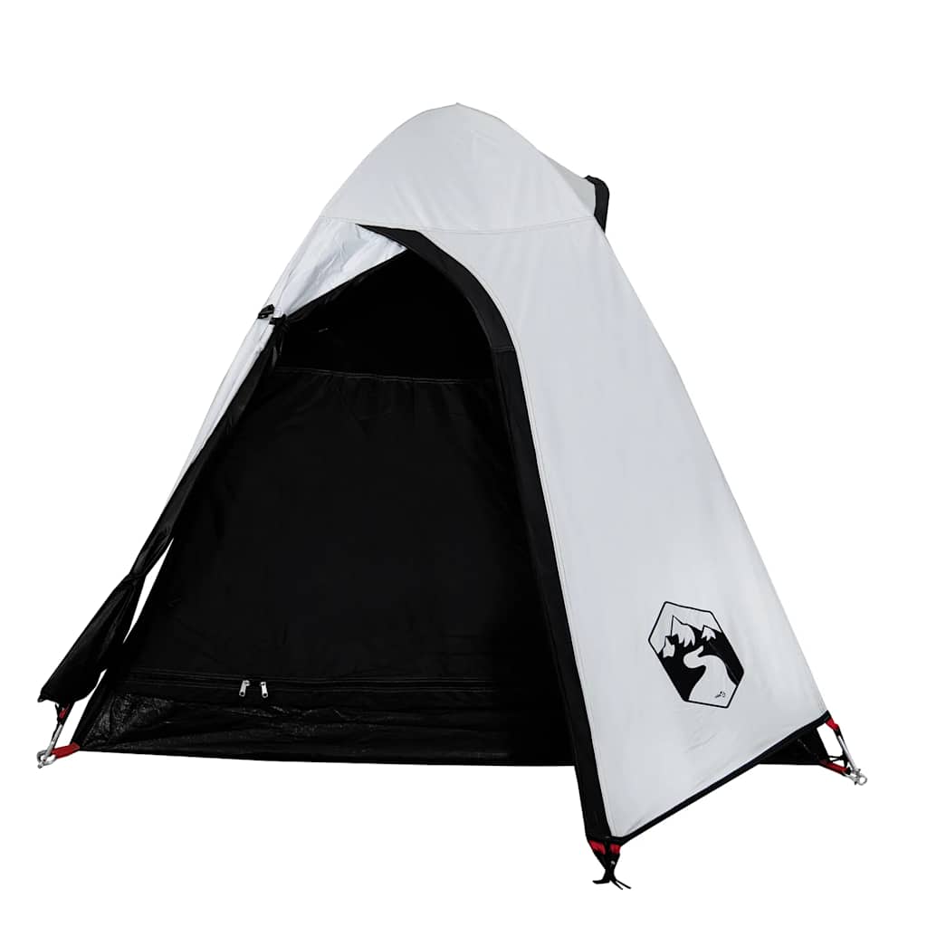 vidaXL Kuppel-Campingzelt 2 Personen Weiß Dunkel Wasserdicht - Image 5