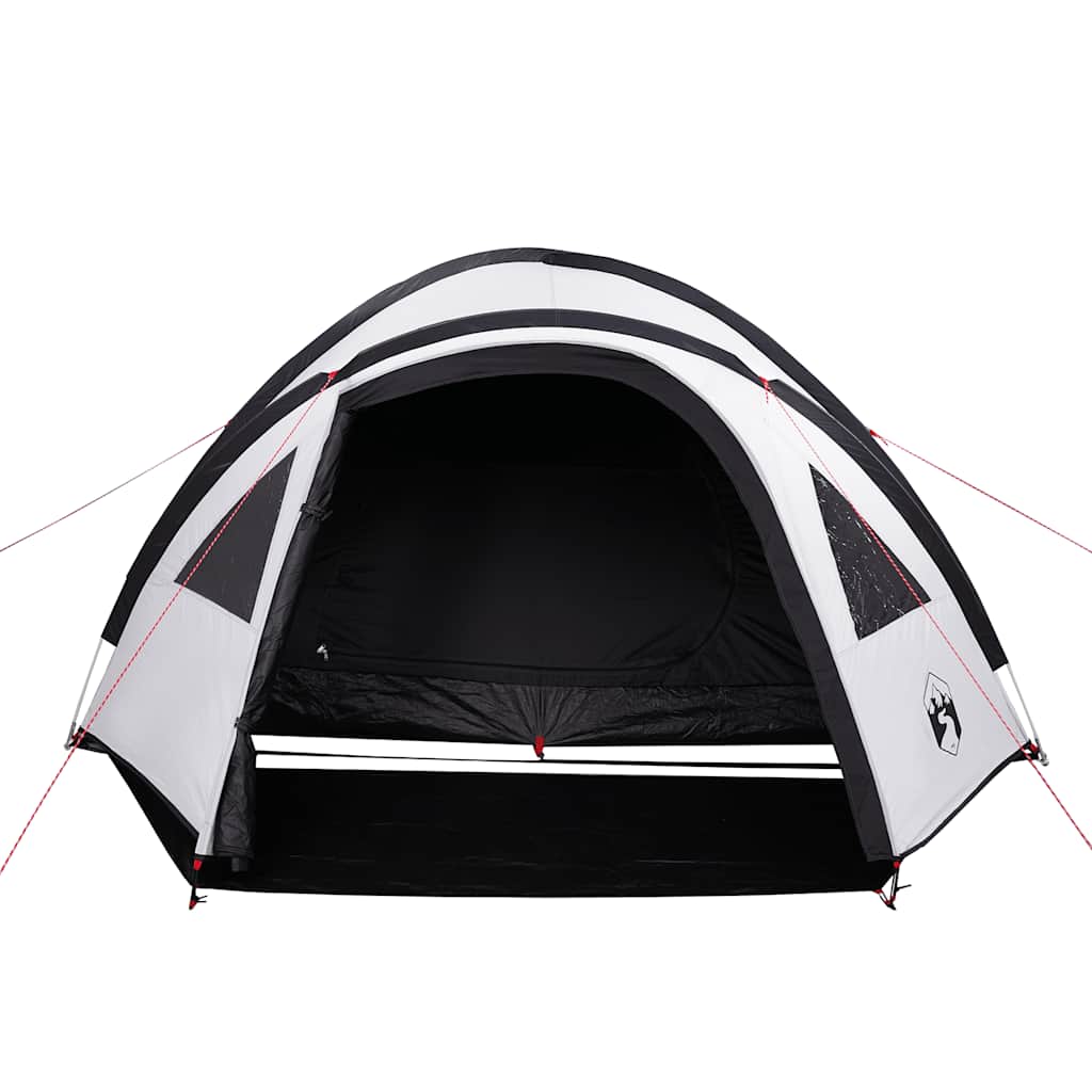 vidaXL Kuppel-Campingzelt 4 Personen Weiß Dunkel Wasserdicht - Image 5