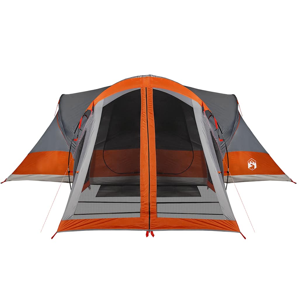 vidaXL Tipi-Familienzelt 8 Personen Grau und Orange Wasserdicht - Image 6