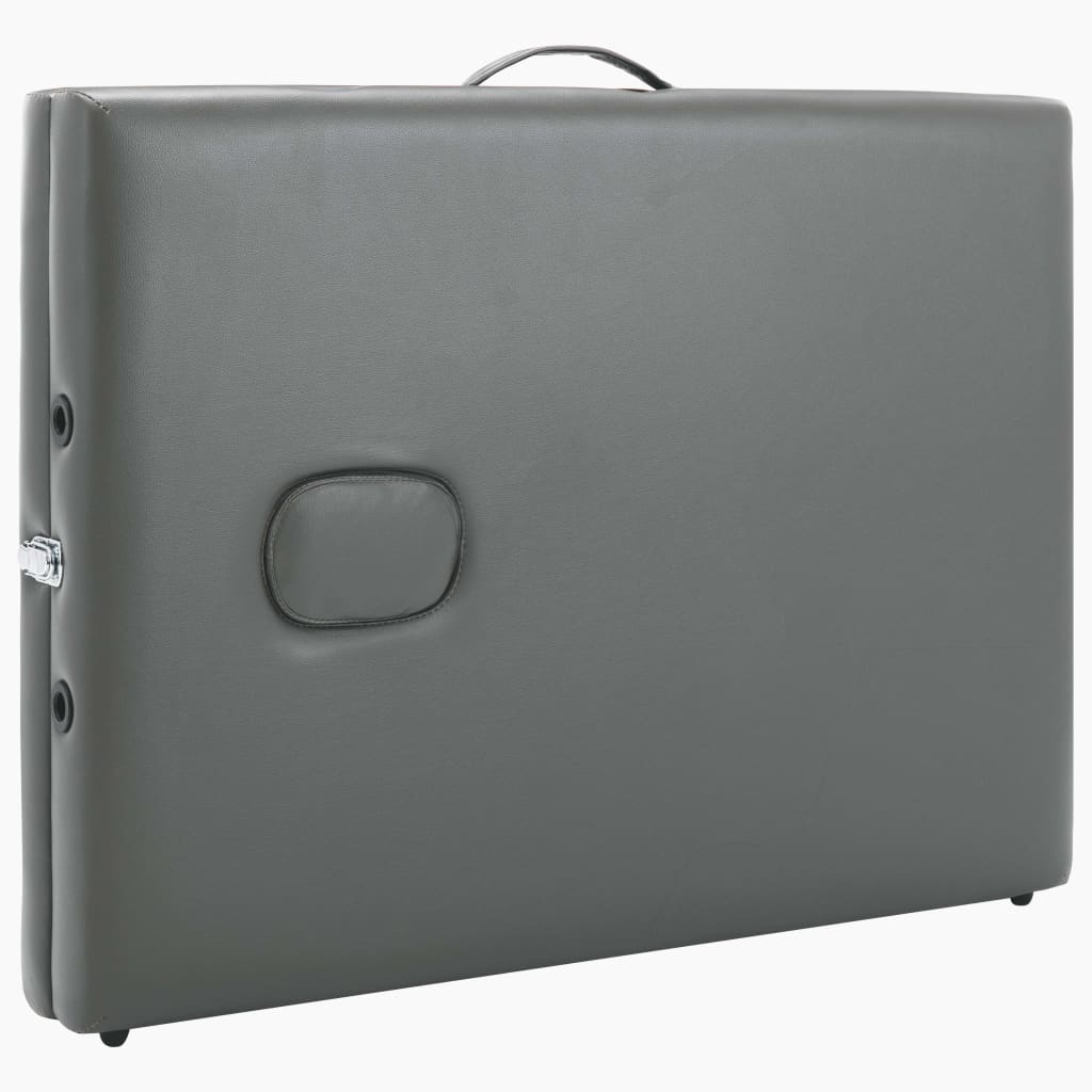 vidaXL Massagetisch mit 2 Zonen Holzrahmen Anthrazit 186×68 cm - Image 6