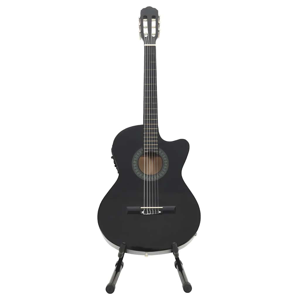 vidaXL 12-tlg. Western Gitarren-Set mit Equalizer und 6 Saiten Schwarz - Image 5