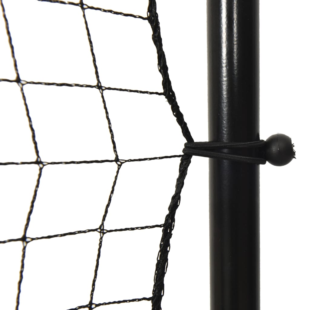 vidaXL Fußball-Rebounder Schwarz 366x90x183 cm HDPE - Image 5