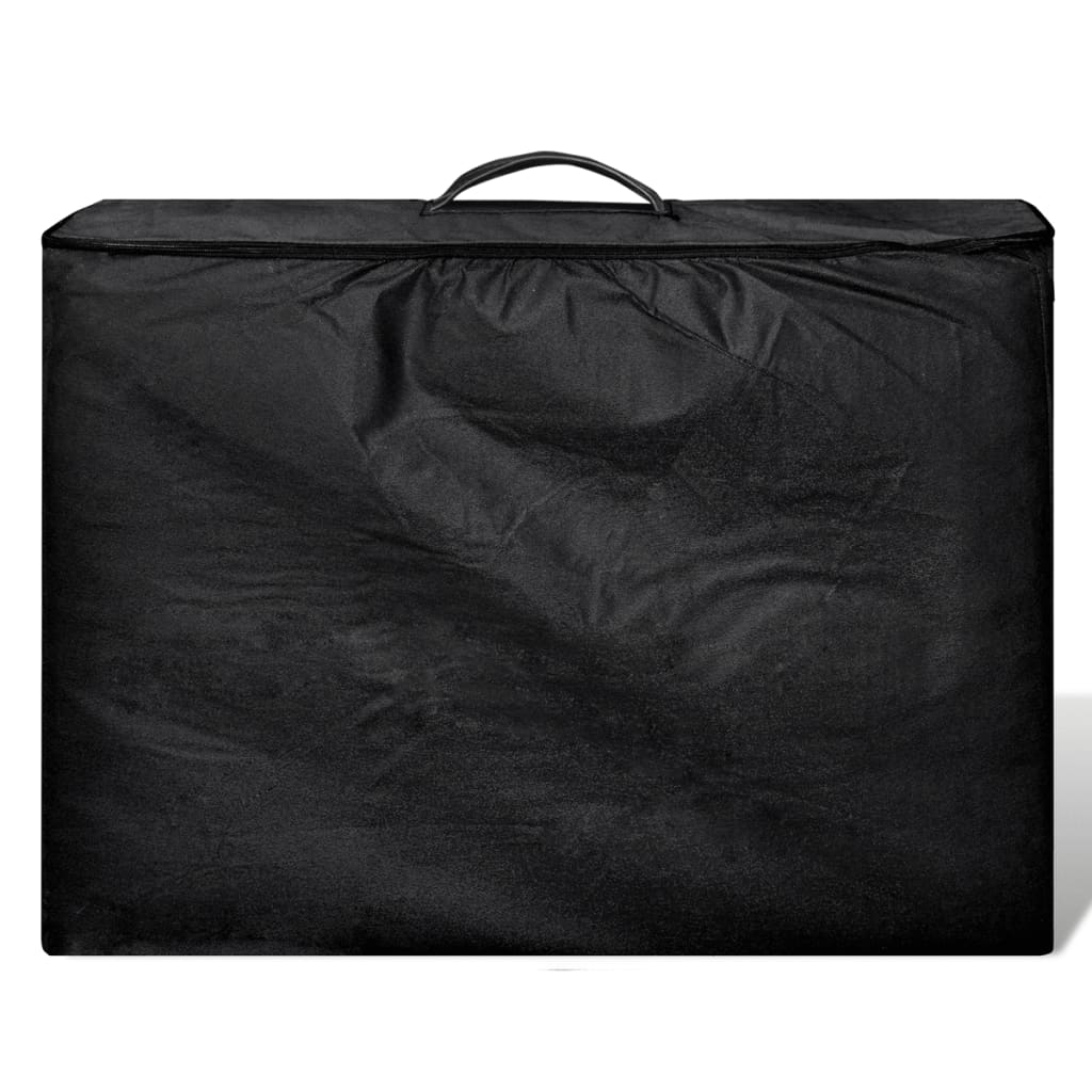 Massagetisch mit Aluminiumrahmen, faltbar 3 Zonen Schwarz - Image 6
