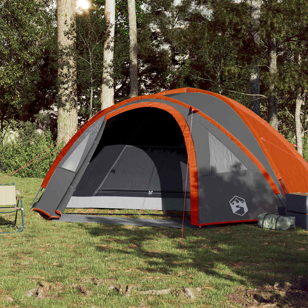 vidaXL Kuppel-Campingzelt 4 Personen Orange Wasserdicht - Image 3