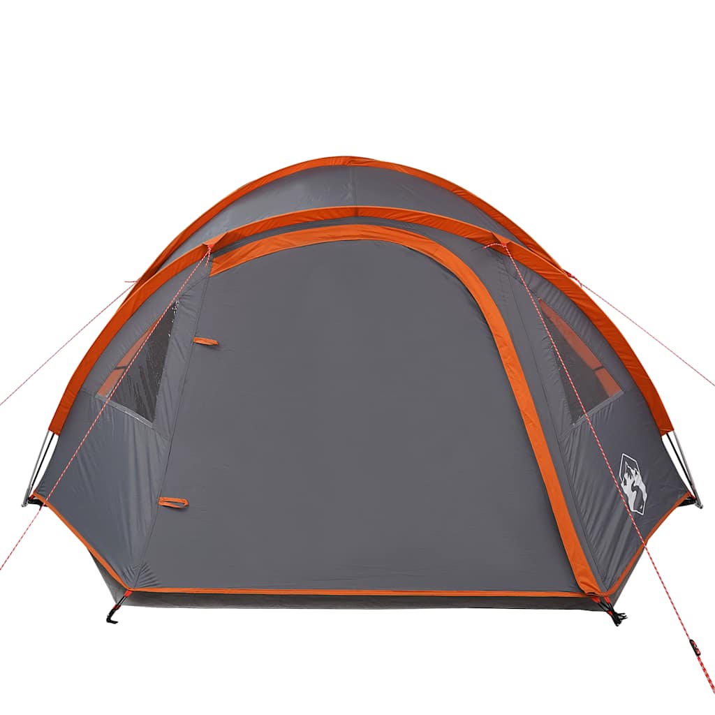 vidaXL Kuppel-Campingzelt 4 Personen Orange Wasserdicht - Image 6