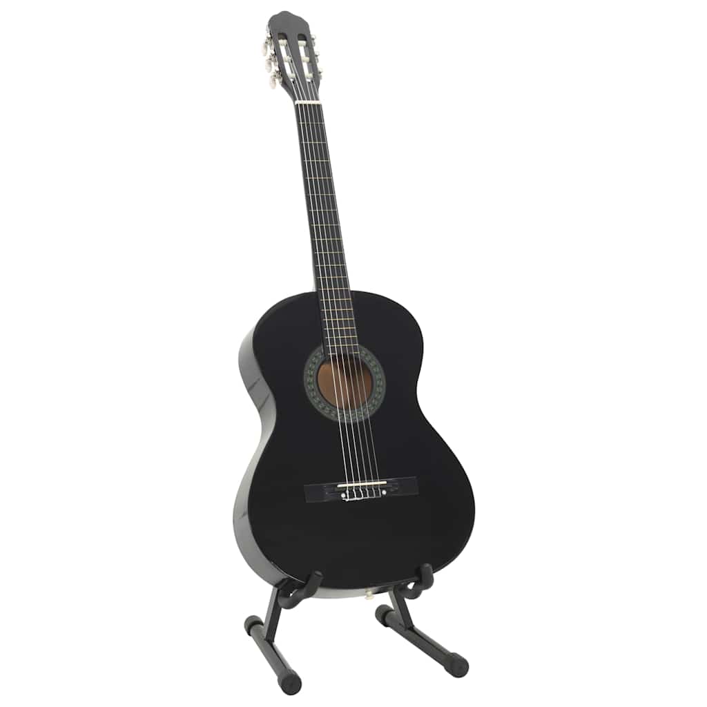 vidaXL 12-tlg. Klassikgitarren-Set für Anfänger Schwarz 4/4 39" - Image 3