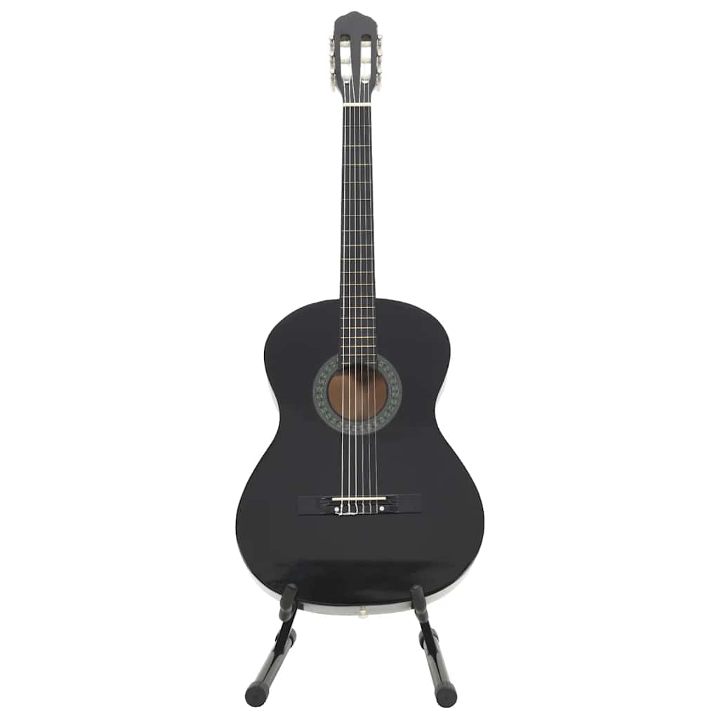 vidaXL 12-tlg. Klassikgitarren-Set für Anfänger Schwarz 4/4 39" - Image 5