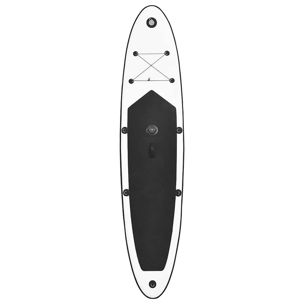 vidaXL Aufblasbares SUP-Board mit Segel Set Schwarz und Weiß - Image 6