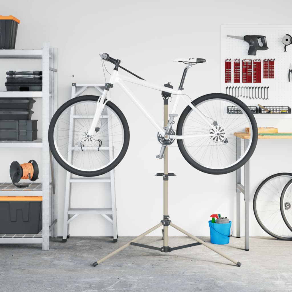 vidaXL Fahrrad-Montageständer Klappbar Verstellbar 120-165cm Aluminium - Image 3