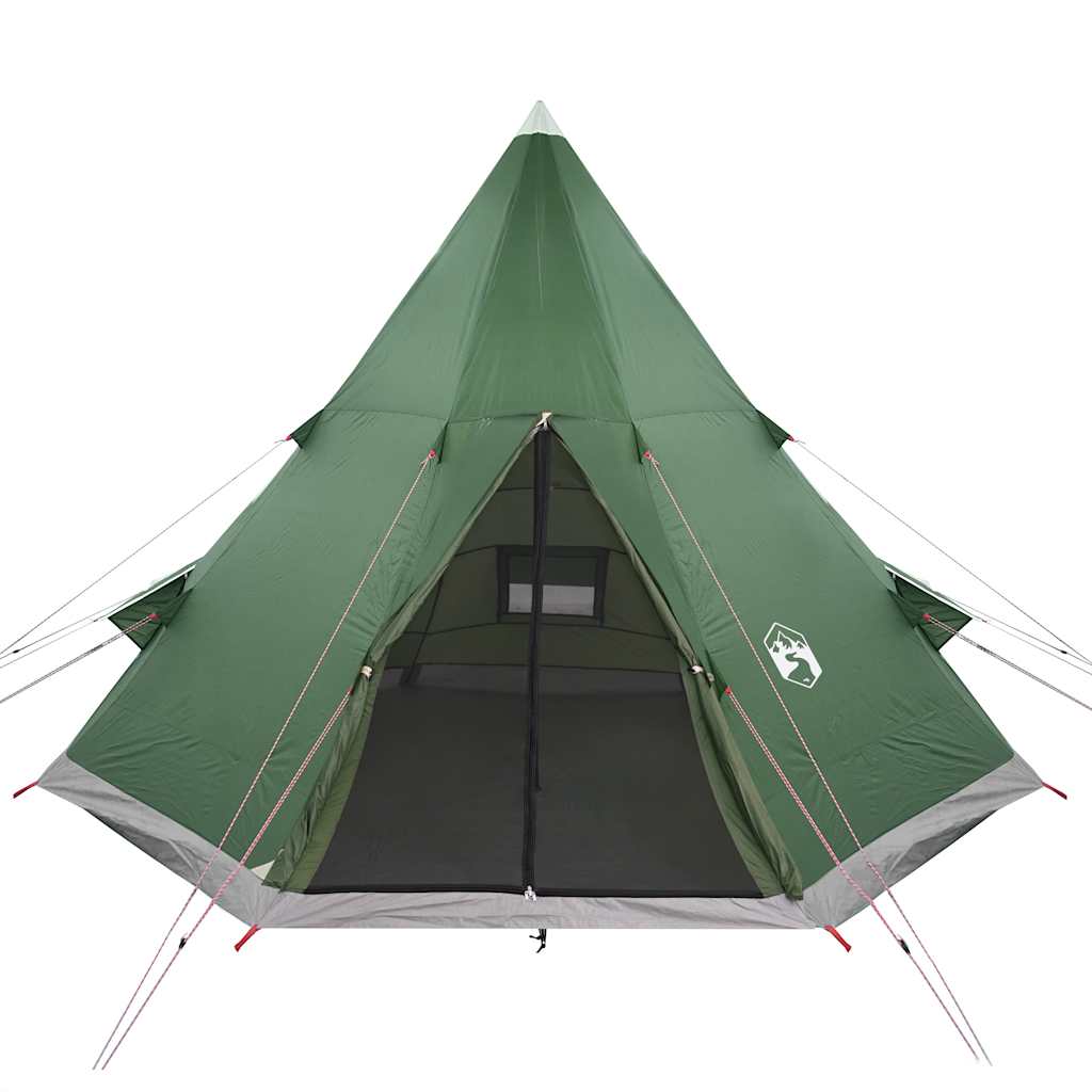 vidaXL Tipi-Campingzelt 4 Personen Grün Wasserdicht - Image 5