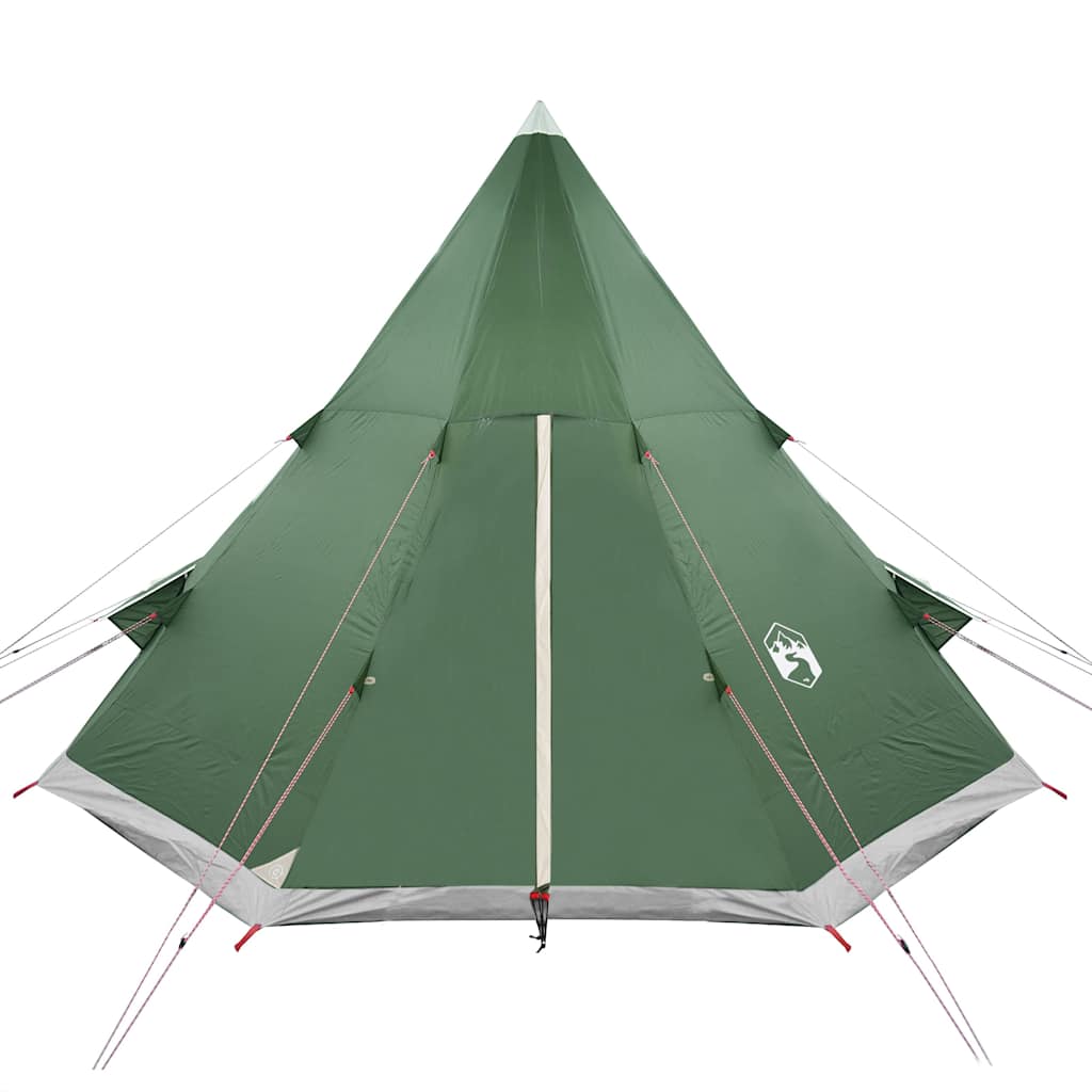 vidaXL Tipi-Campingzelt 4 Personen Grün Wasserdicht - Image 6