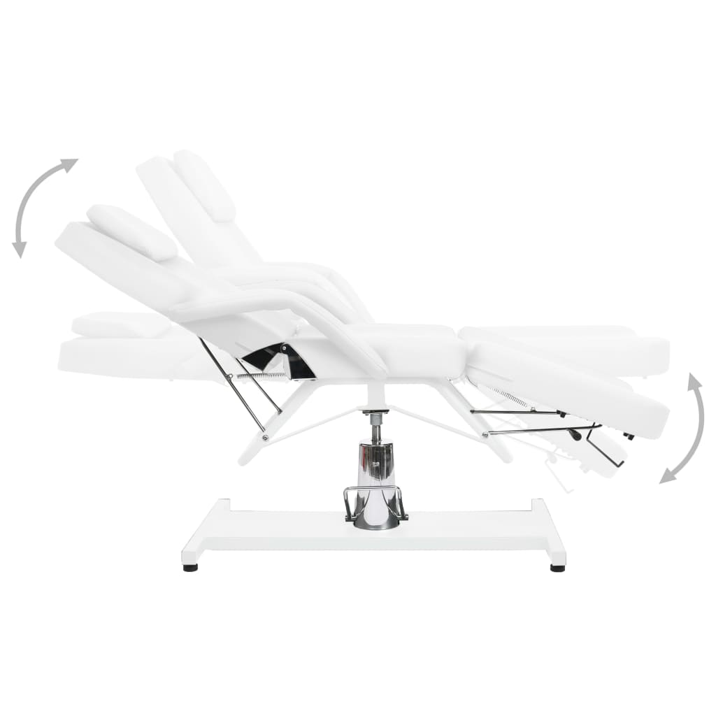 vidaXL Massagetisch Weiß 180x62x(87-112) cm - Image 3