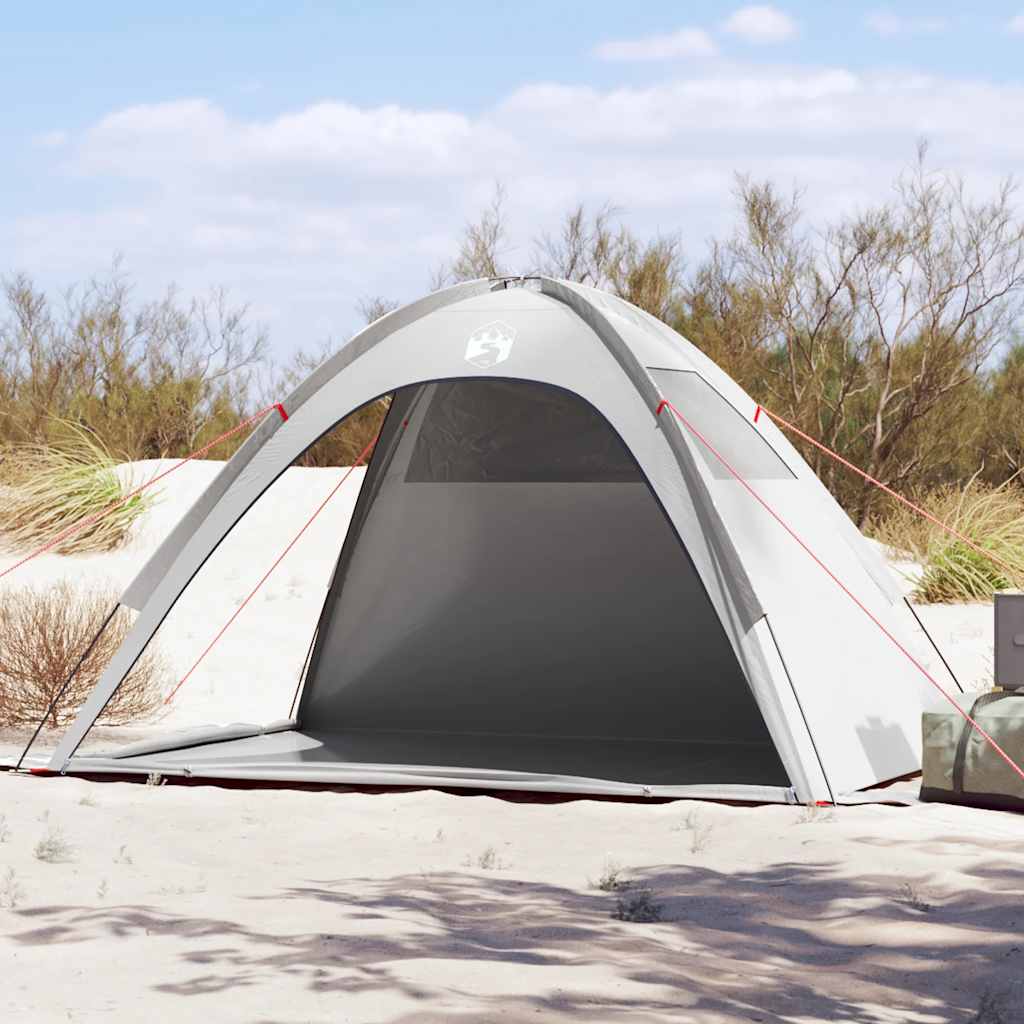 vidaXL Strandzelt Grau Wasserdicht