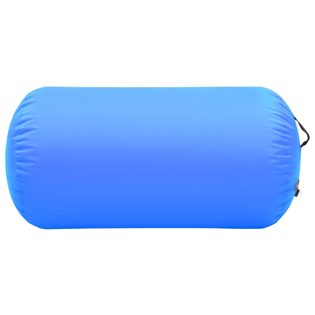 vidaXL Aufblasbare Gymnastik-Rolle mit Pumpe 120x90 cm PVC Blau - Image 3