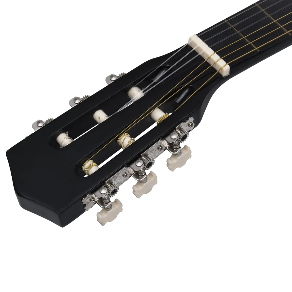 vidaXL Klassikgitarre für Anfänger Kinder mit Tasche Schwarz 1/2 34" - Image 5