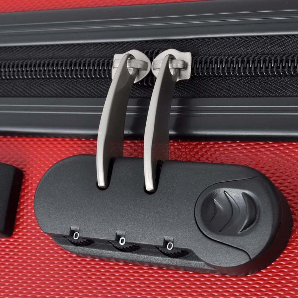 vidaXL 3-tlg. Hartschalenkoffer-Set Rot 45,5/55/66 cm - Image 5