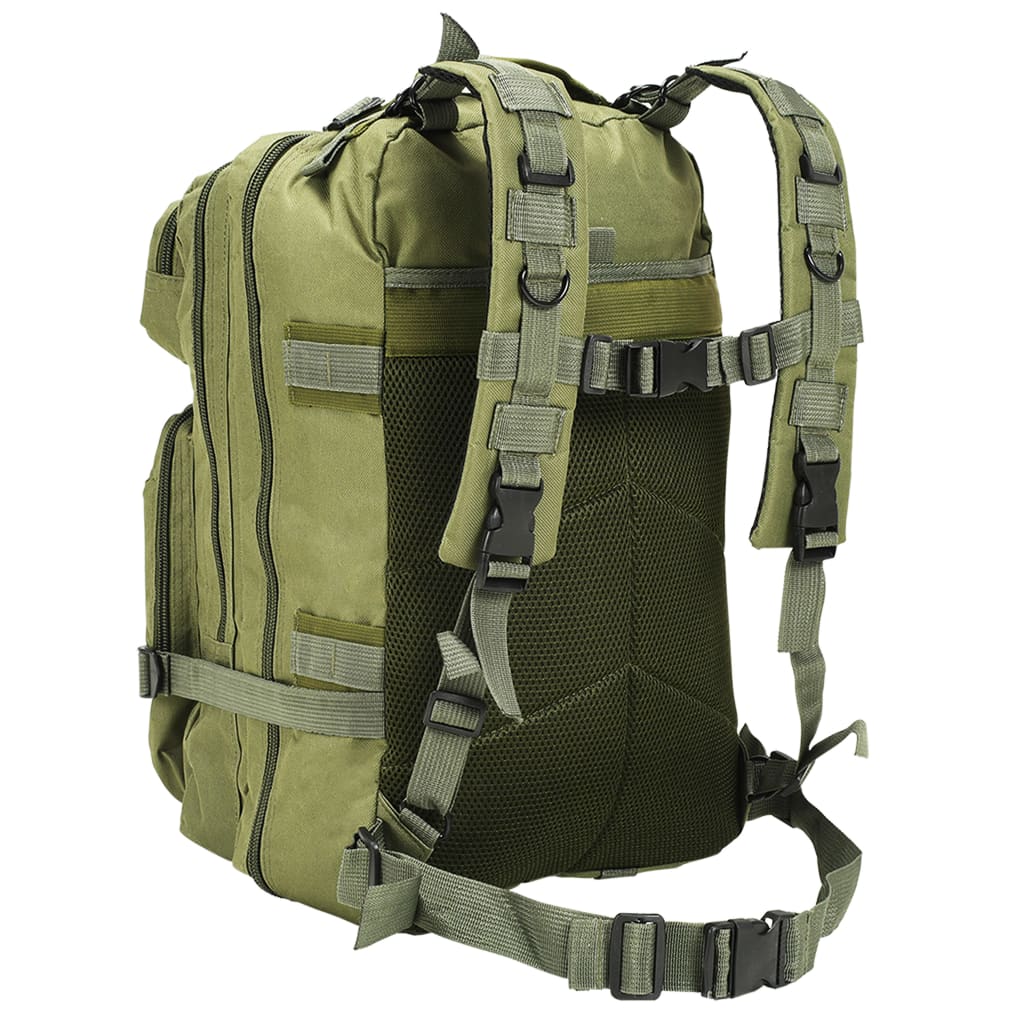 vidaXL Rucksack im Army-Style 50 L Olivgrün - Image 3