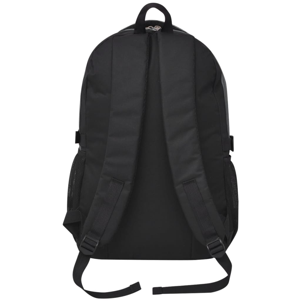 vidaXL Schulrucksack 40 L Schwarz und Grau - Image 4