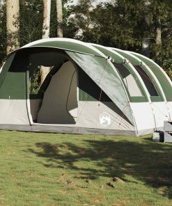vidaXL Tunnelzelt 5 Personen Grün Wasserdicht