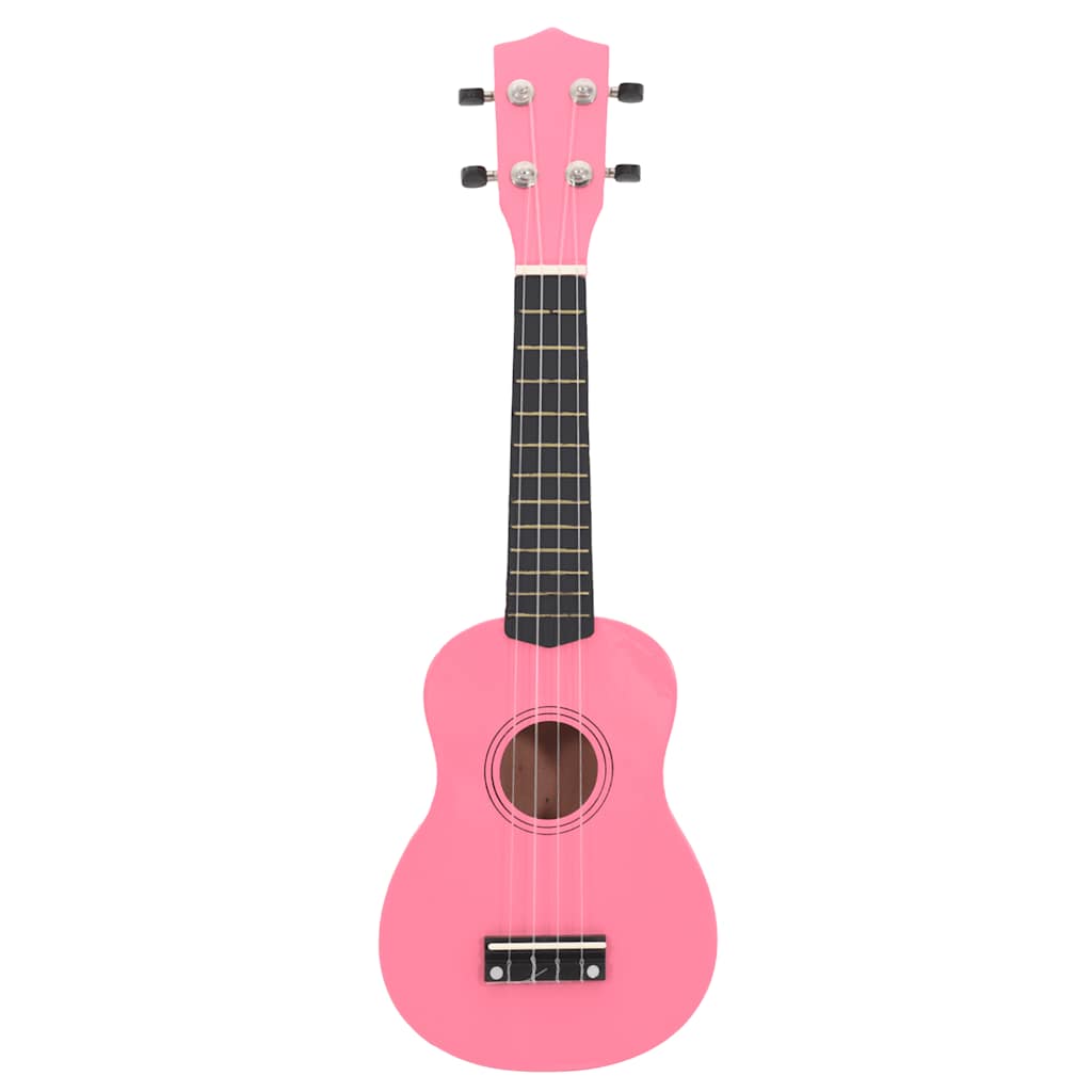 vidaXL Sopran-Ukulele-Set mit Tasche für Kinder Rosa 21" - Image 3
