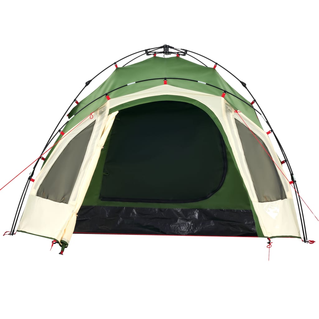 vidaXL Kuppel-Campingzelt 3 Personen Grün Quick Release - Image 6