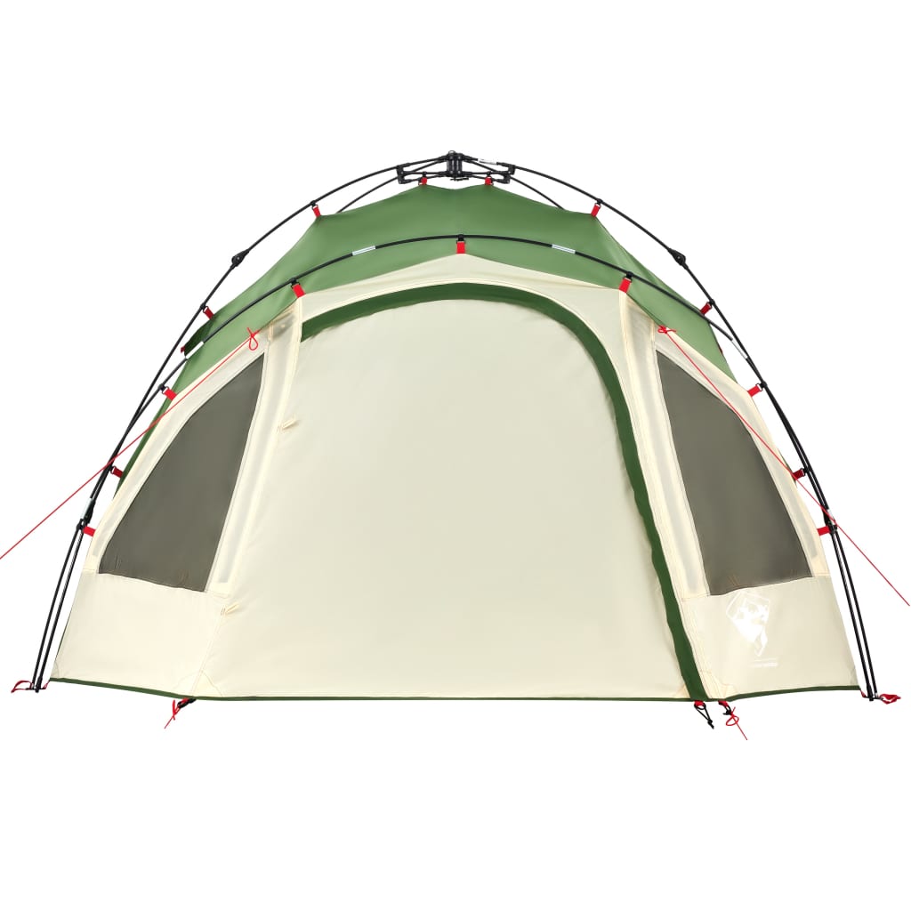 vidaXL Kuppel-Campingzelt 3 Personen Grün Quick Release - Image 5