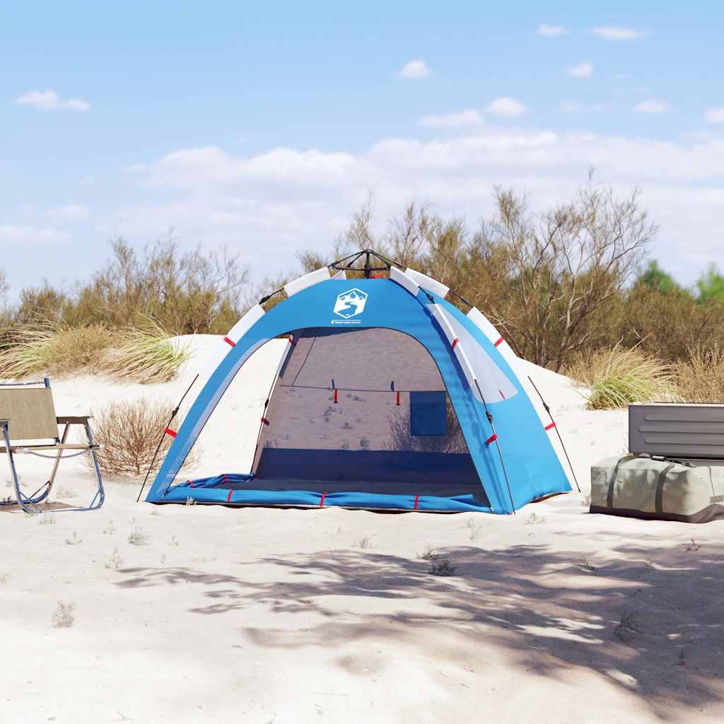 vidaXL Strandzelt 2 Personen Azurblau Quick Release Wasserdicht - Image 3