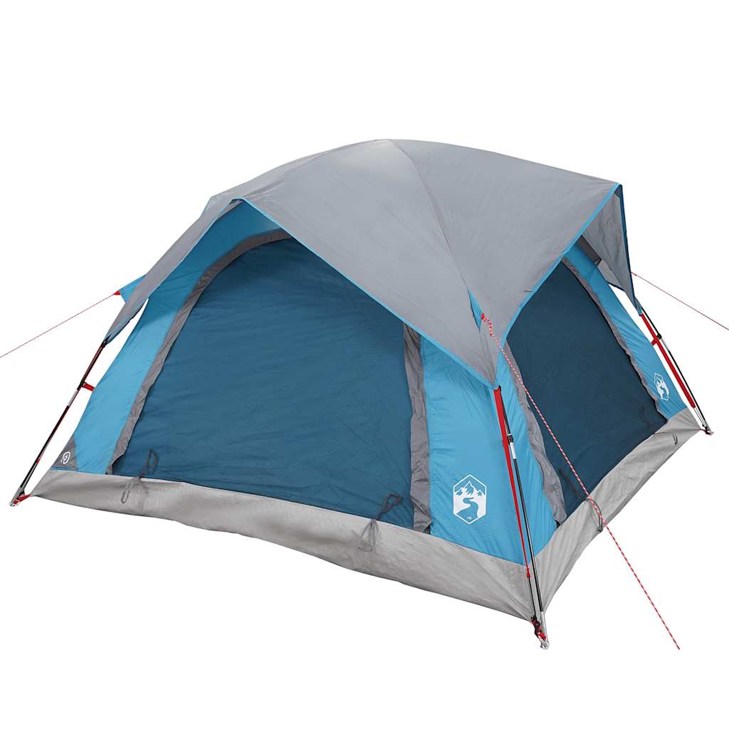 vidaXL Campingzelt 4 Personen Blau Wasserdicht - Image 5
