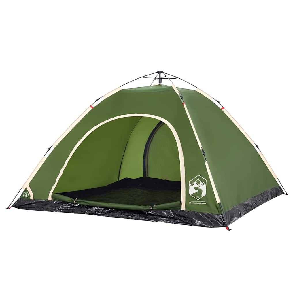 vidaXL Campingzelt 5 Personen Grün Quick Release - Image 4