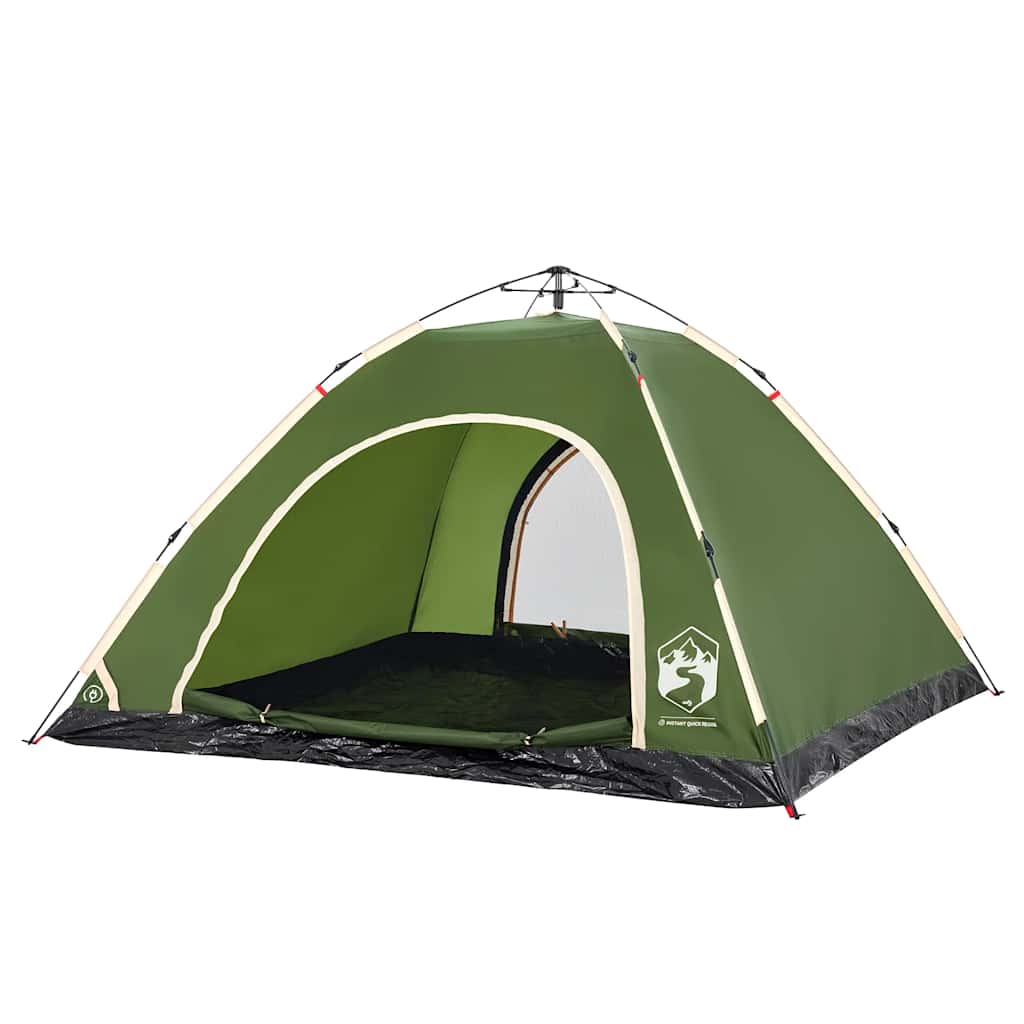 vidaXL Campingzelt 5 Personen Grün Quick Release - Image 5