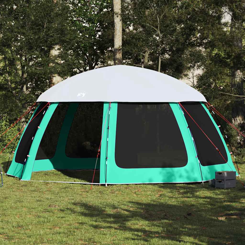 vidaXL Poolzelt mit abnehmbarem Überzelt Netzwänden Meergrün 510x510cm