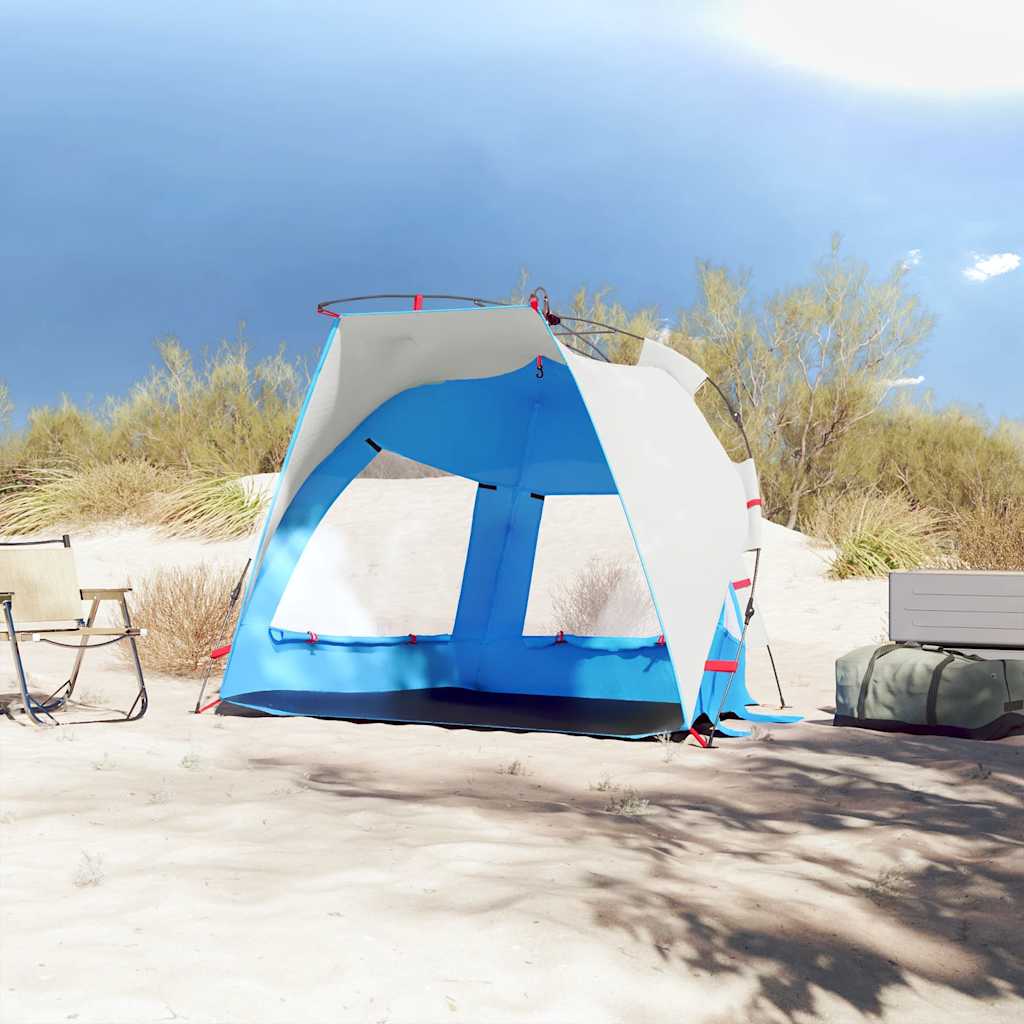 vidaXL Strandzelt 2 Personen Azurblau Quick Release Wasserdicht - Image 3