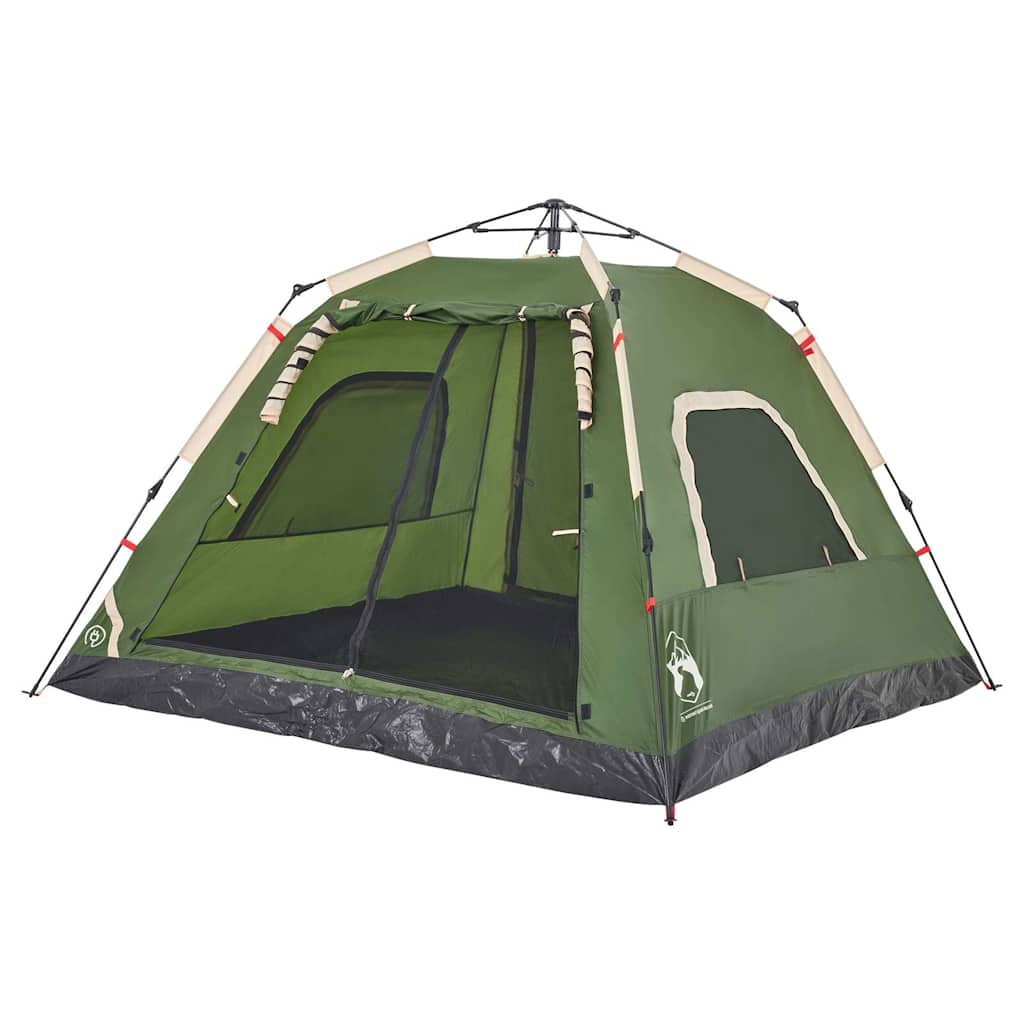 vidaXL Kuppel-Campingzelt 5 Personen Grün Quick Release - Image 4