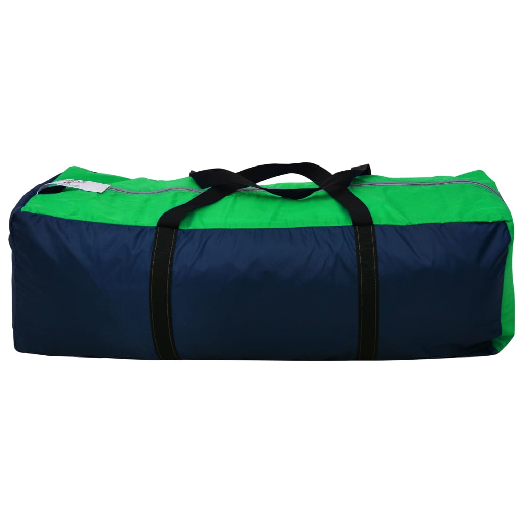 vidaXL Campingzelt 9 Personen Stoff Blau/Grün - Image 5
