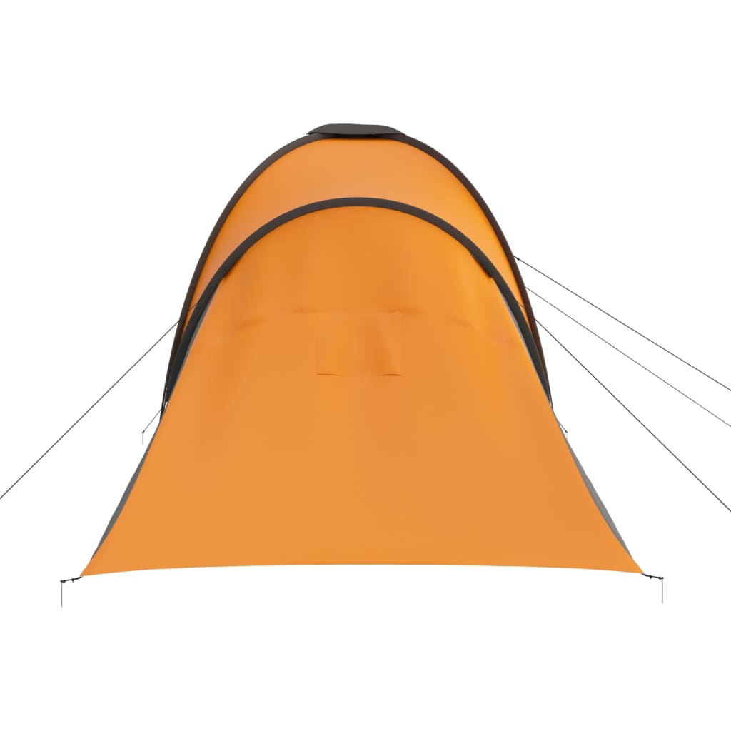 vidaXL Campingzelt 6 Personen Grau und Orange - Image 5