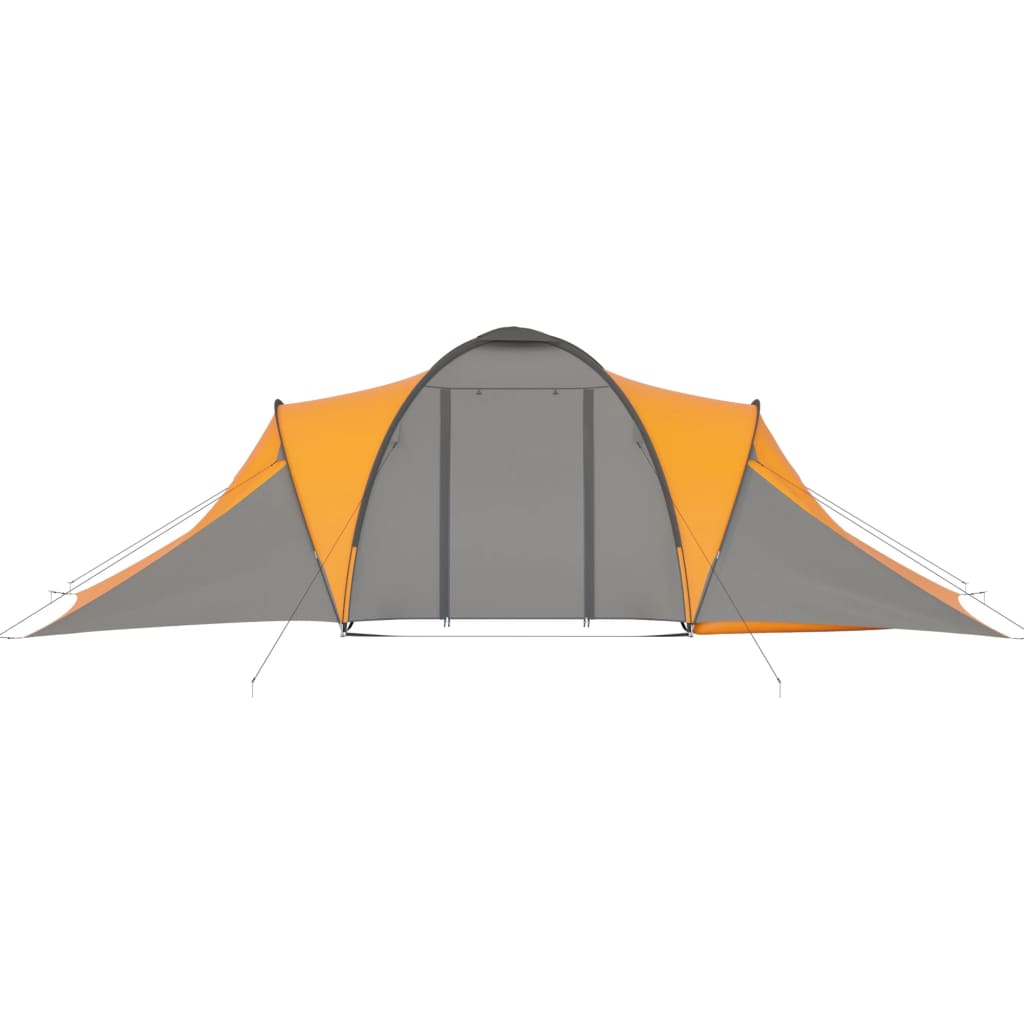 vidaXL Campingzelt 6 Personen Grau und Orange - Image 4
