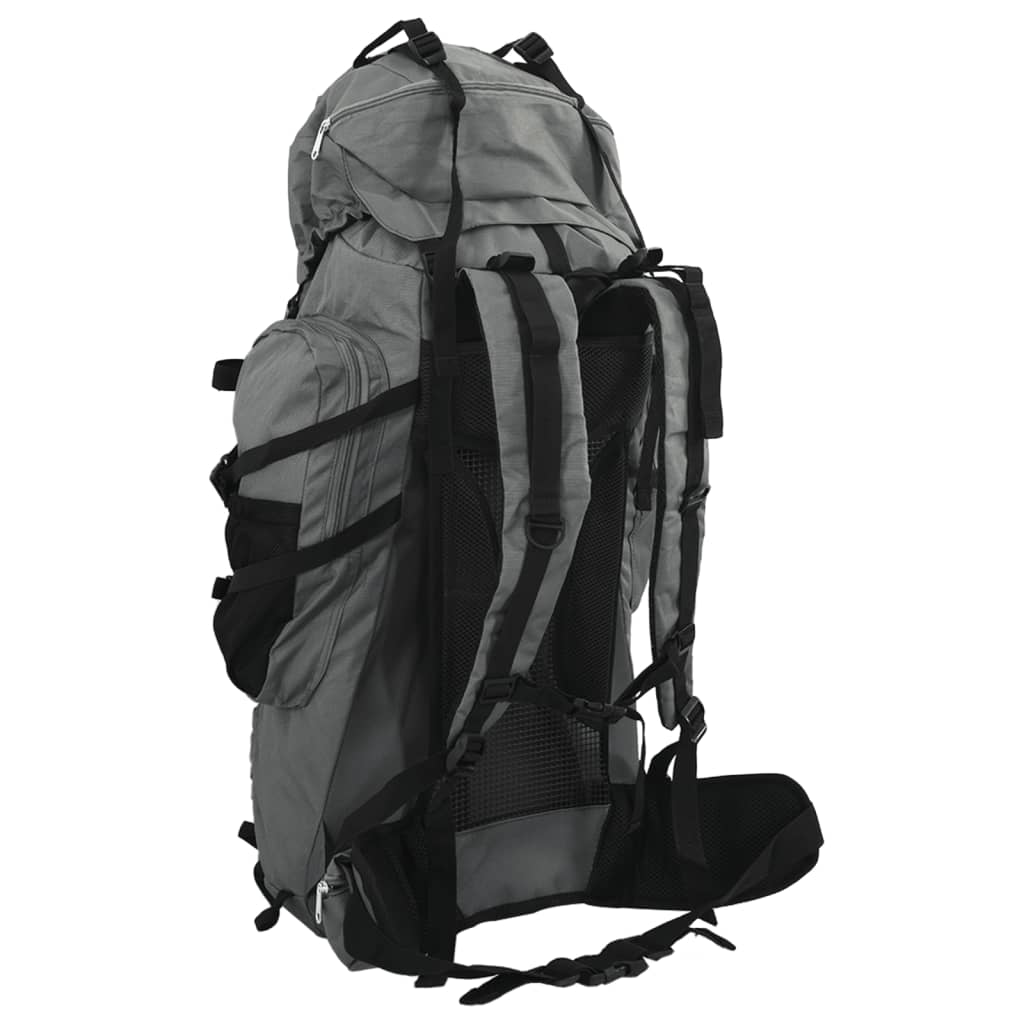 vidaXL Wanderrucksack Grau 100 L Oxford-Gewebe - Image 3