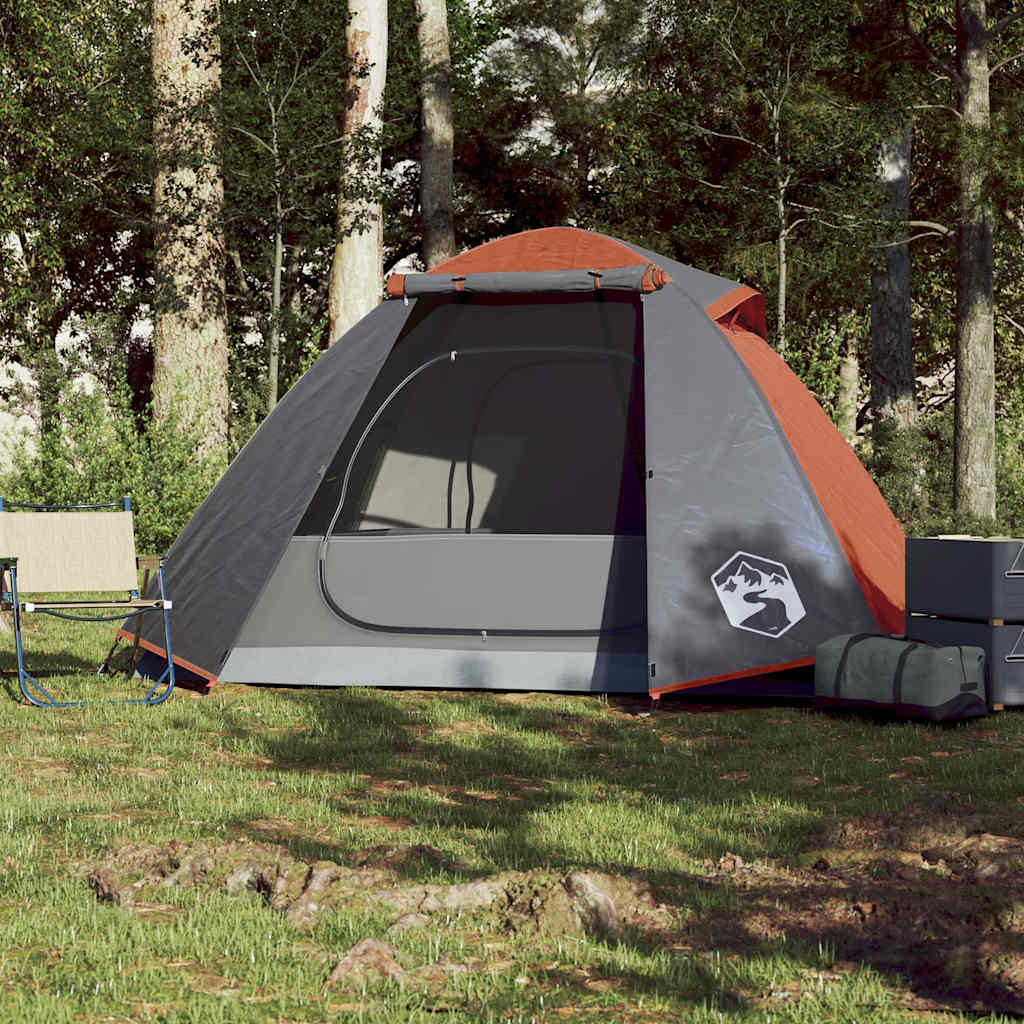 vidaXL Kuppel-Campingzelt 2 Personen Orange Wasserdicht - Image 3