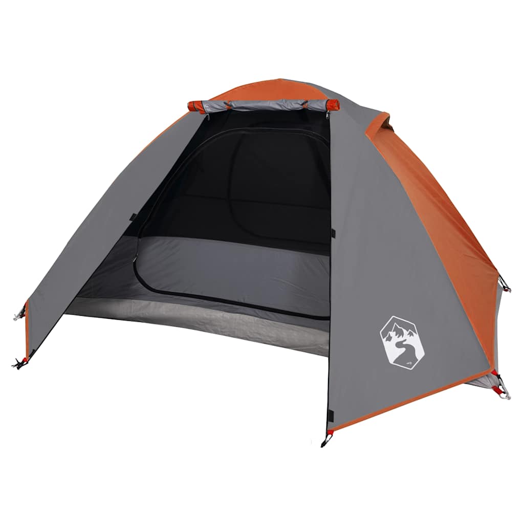 vidaXL Kuppel-Campingzelt 2 Personen Orange Wasserdicht - Image 4