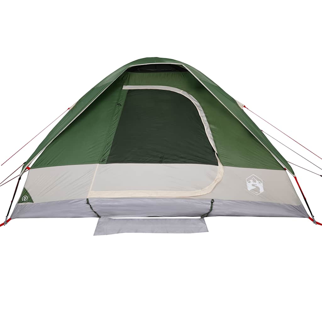 vidaXL Kuppel-Campingzelt 4 Personen Grün Wasserdicht - Image 6