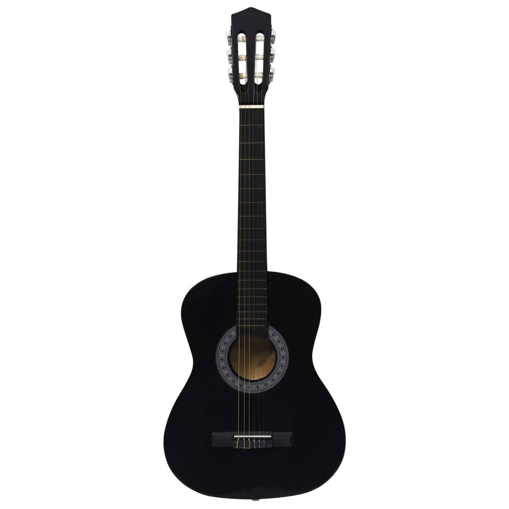vidaXL Klassikgitarre für Anfänger mit Tasche Schwarz 3/4 36" - Image 3